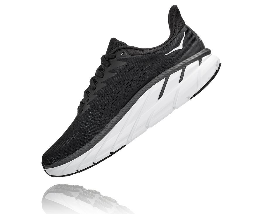 Tenis Hoka One One Feminino Pretas/Branco - Clifton 7 - 507-FVHJDZ